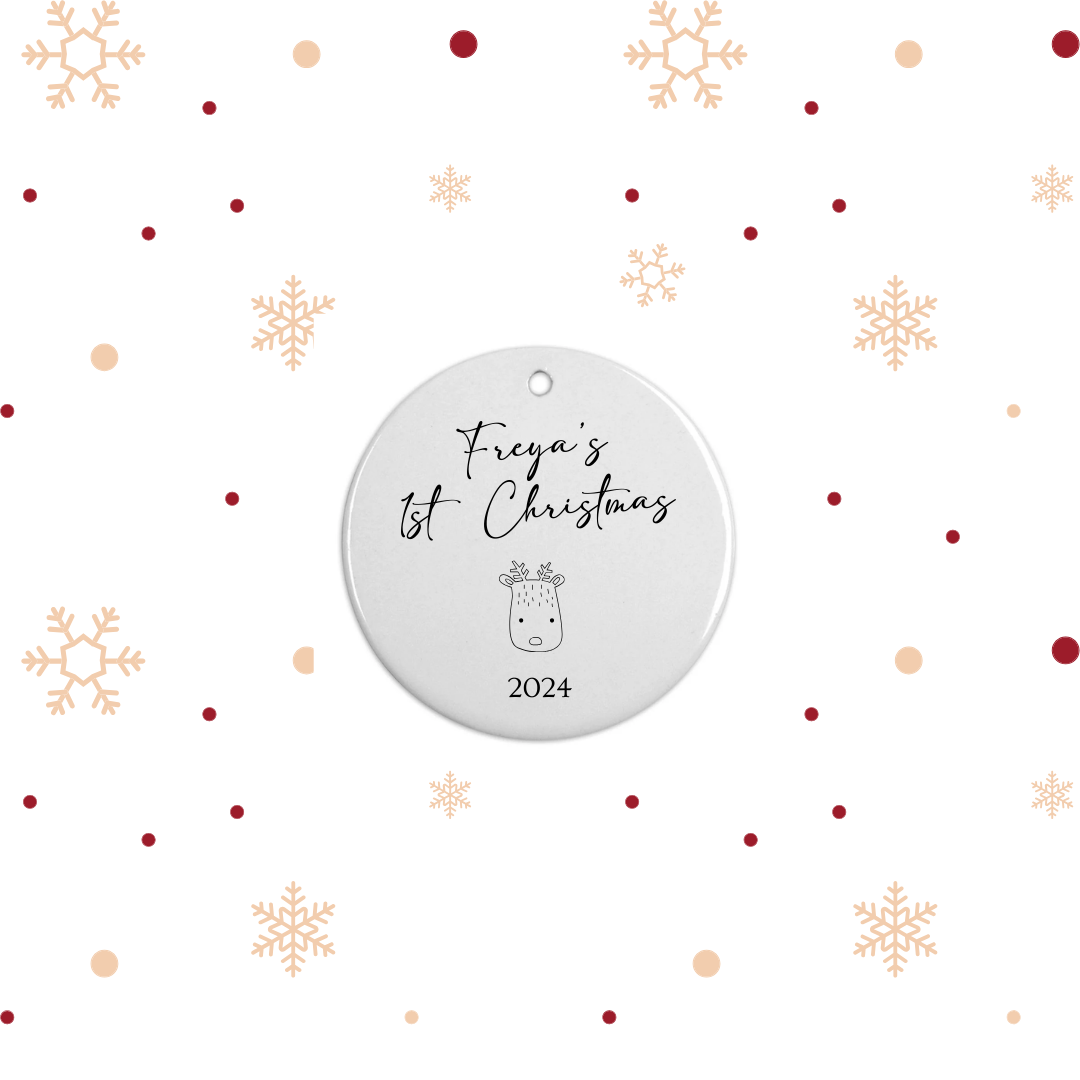 Baby's First Christmas Bauble - Choose Your Image 1