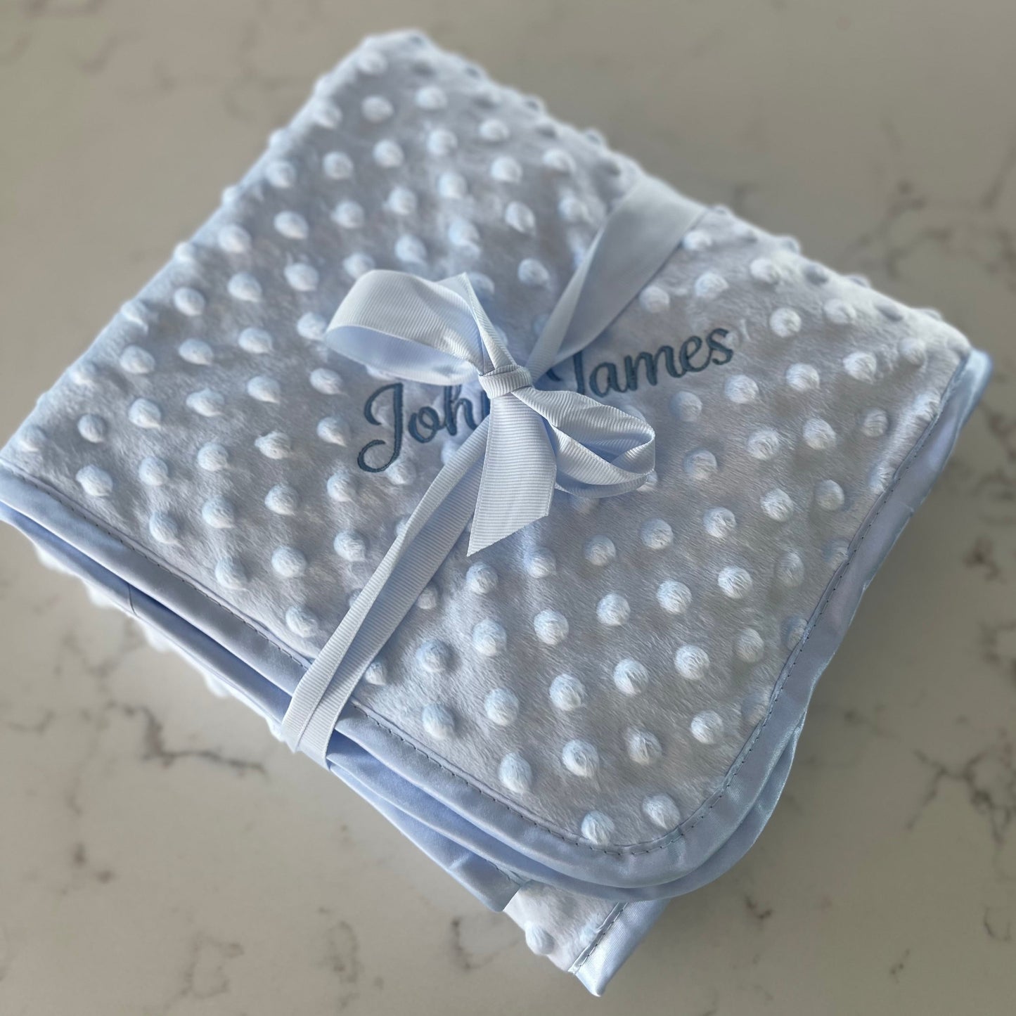Dimple Baby Blanket Blue