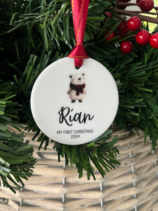 Baby's First Christmas Bauble - Choose Your Image 2