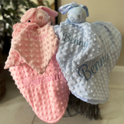 Dimple Baby Comforter Blue