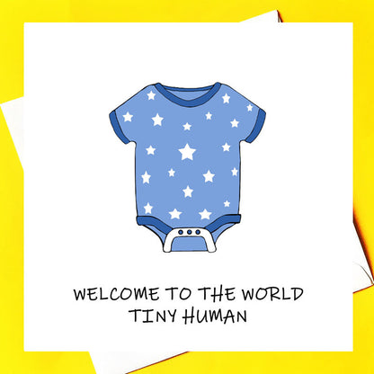 New Baby Card Blue