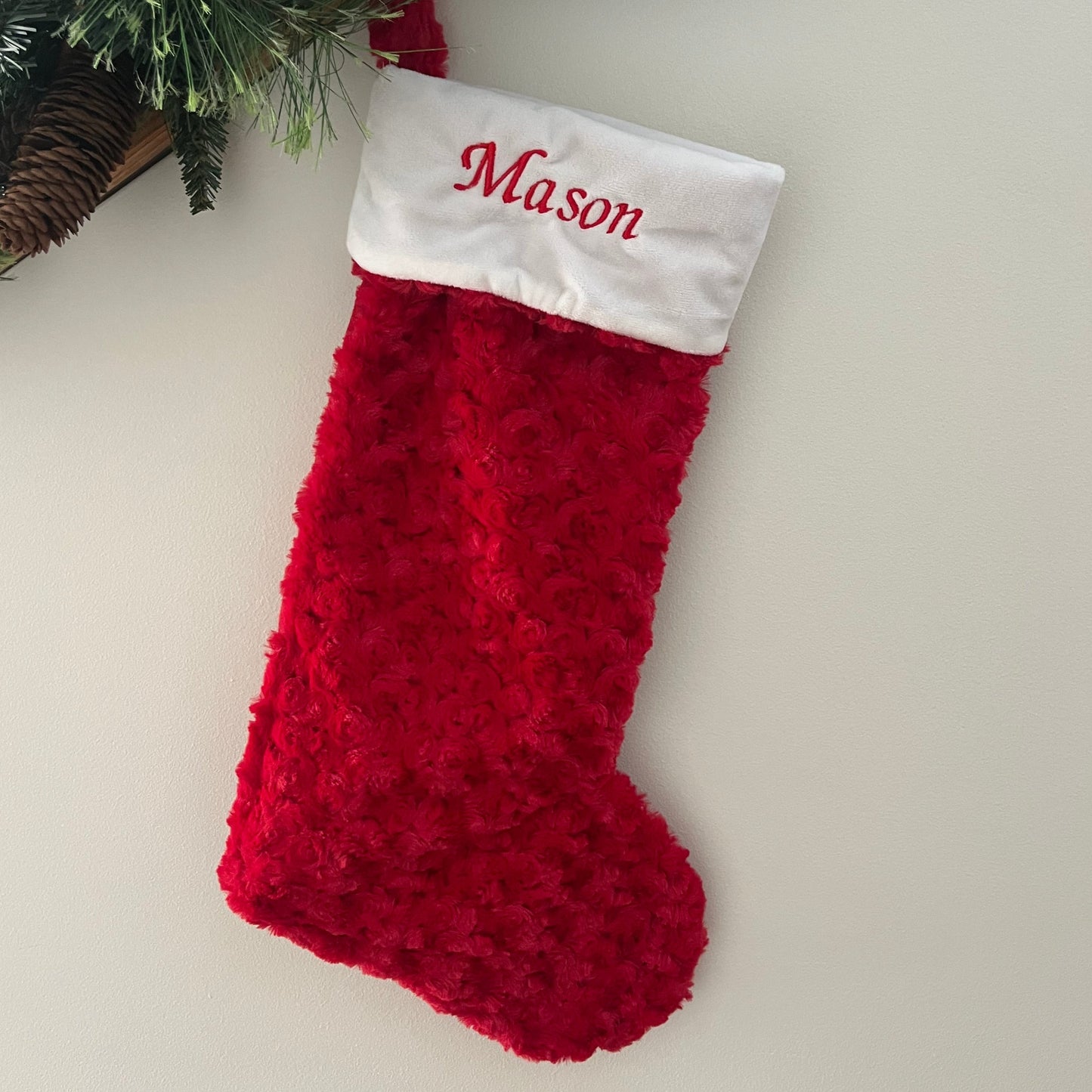 Plush Jumbo Christmas Stocking