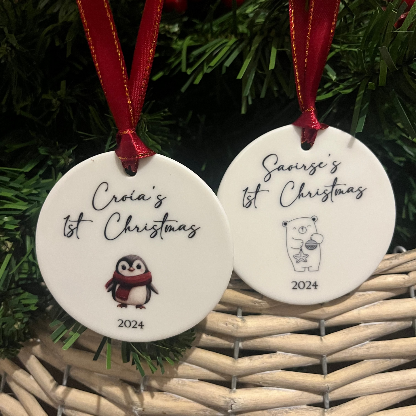 Baby's First Christmas Bauble - Choose Your Image 1