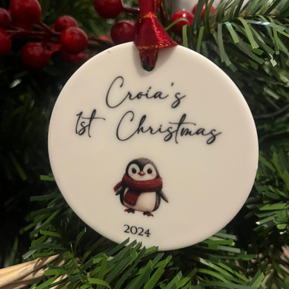 Baby's First Christmas Bauble - Choose Your Image 1