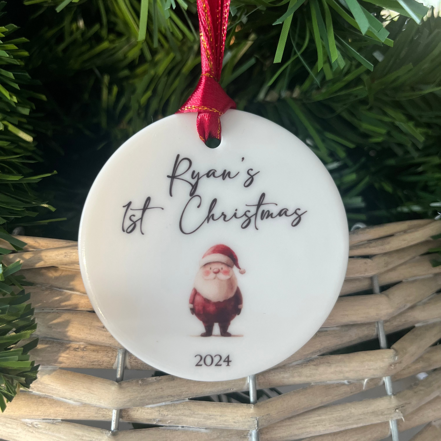 Baby's First Christmas Bauble - Choose Your Image 1