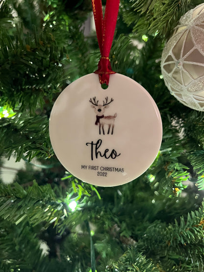 Baby's First Christmas Bauble - Choose Your Image 2