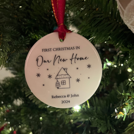 First Christmas in Our New Home Bauble 3