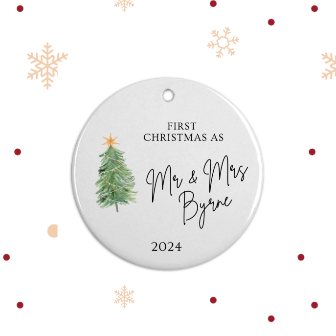 First Christmas Married/Mr & Mrs Bauble