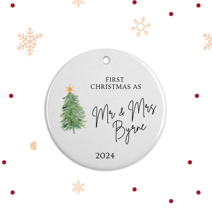First Christmas Married/Mr & Mrs Bauble