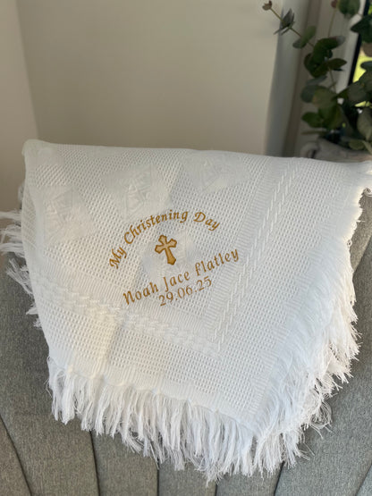 Christening Blanket & Hat - My Christening Day Design