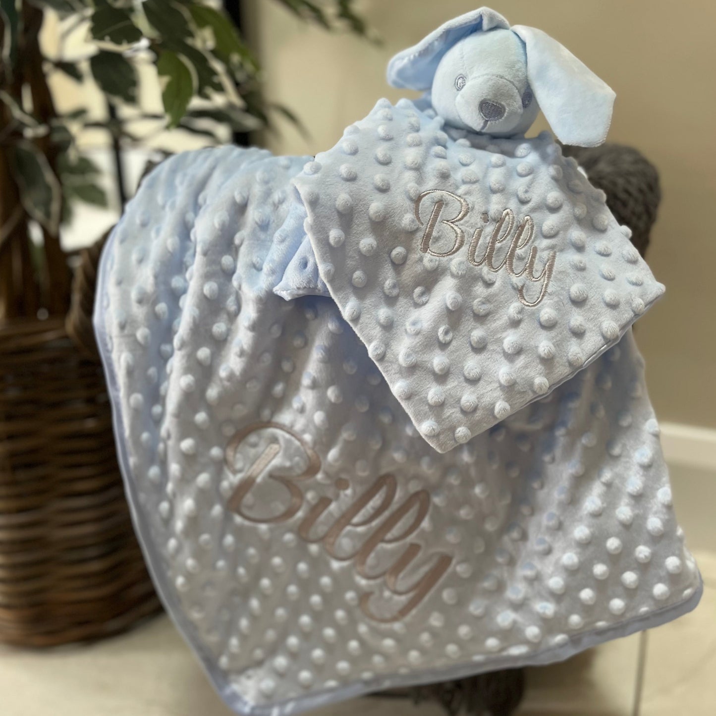 Dimple Baby Blanket Blue
