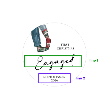 First Christmas Engaged Christmas Bauble
