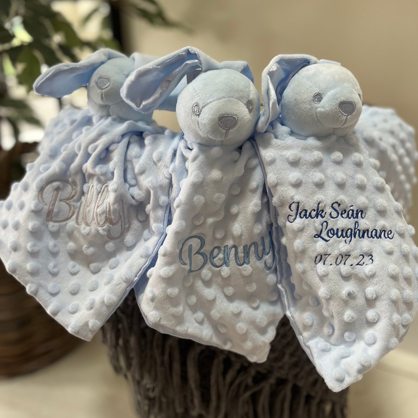Dimple Baby Comforter Blue