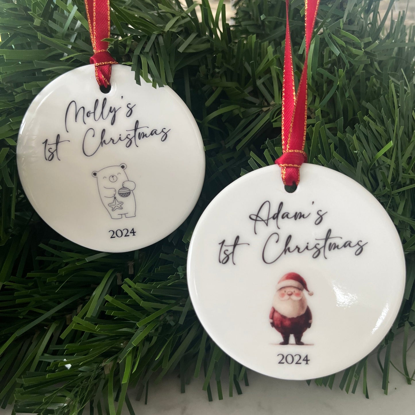 Baby's First Christmas Bauble - Choose Your Image 1