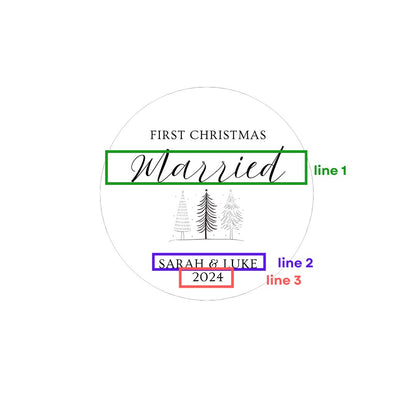 First Christmas Married/Mr & Mrs Bauble 2