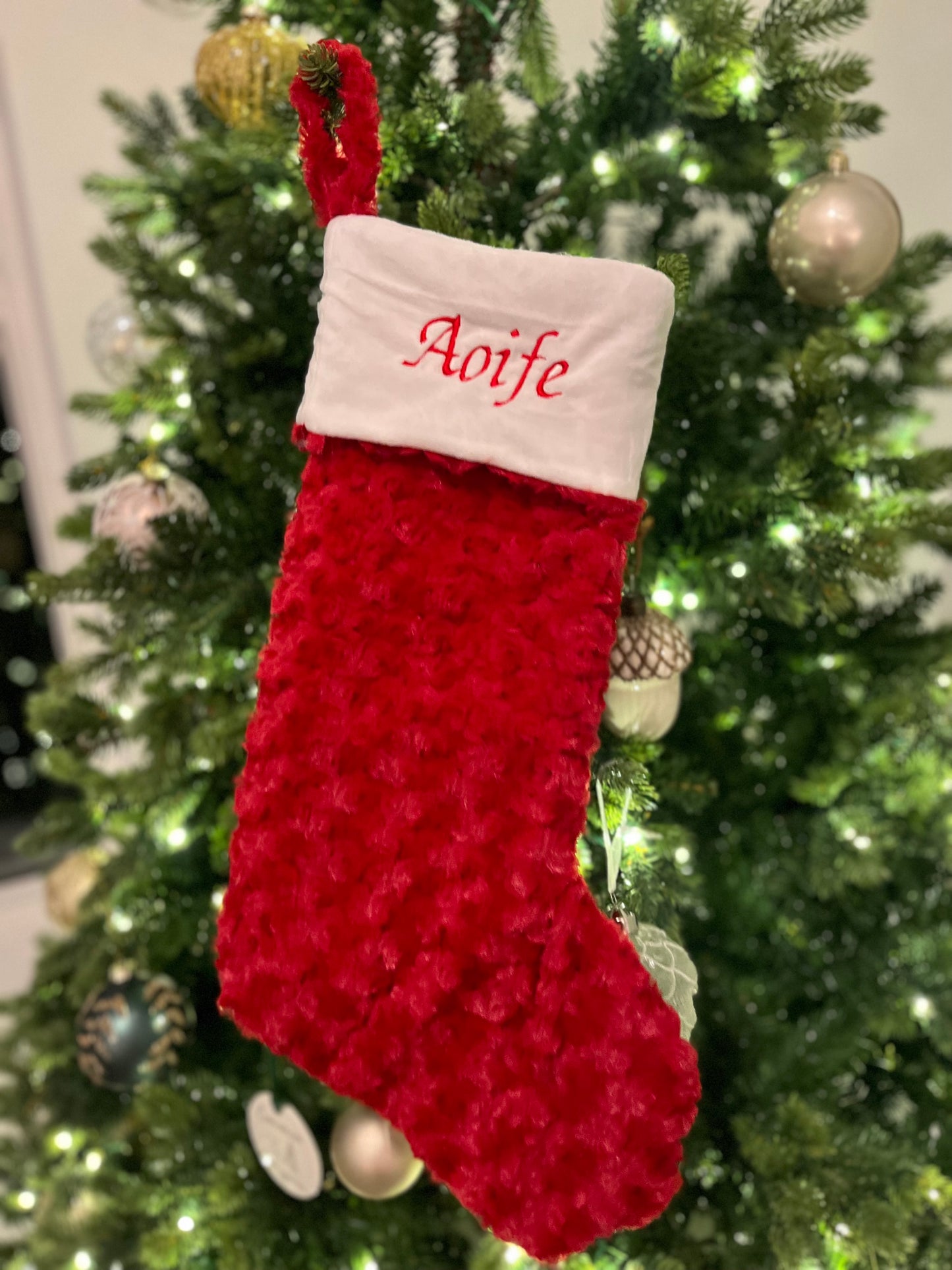 Plush Jumbo Christmas Stocking