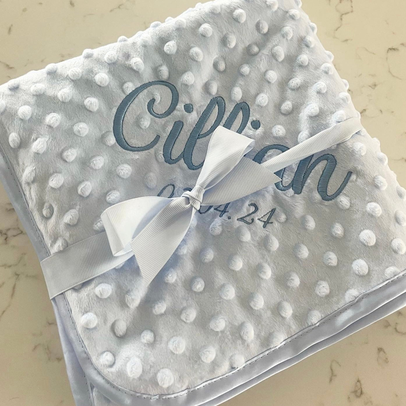 Dimple Baby Blanket Blue