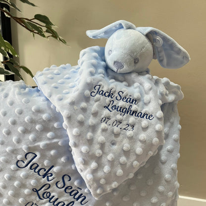 Dimple Baby Comforter Blue