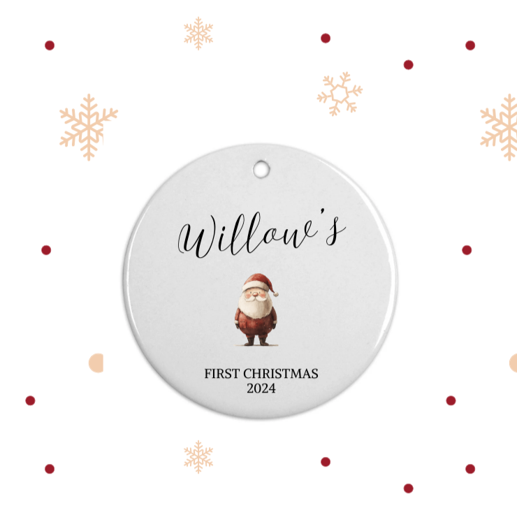 Baby's First Christmas Bauble - Choose Your Image 3