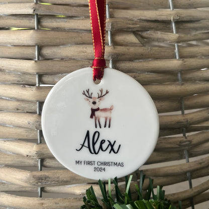 Baby's First Christmas Bauble - Choose Your Image 2