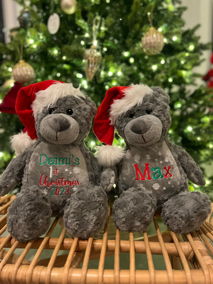 Christmas Teddy Bear -Name