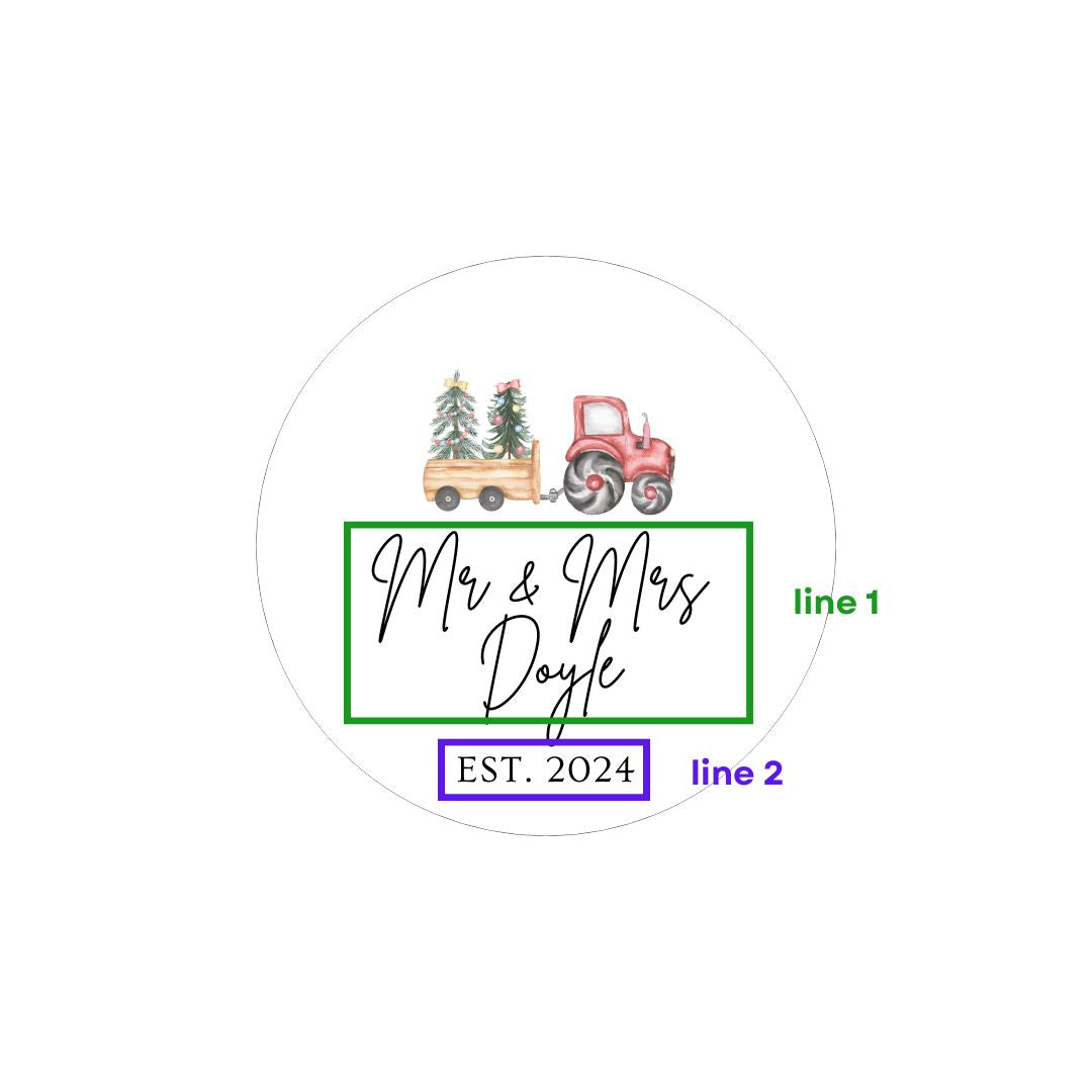 First Christmas Married/Mr & Mrs Bauble 5