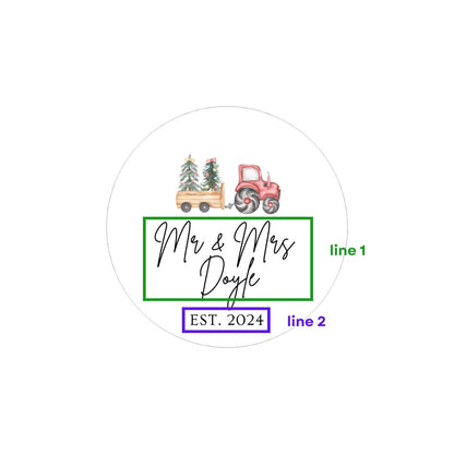 First Christmas Married/Mr & Mrs Bauble 5