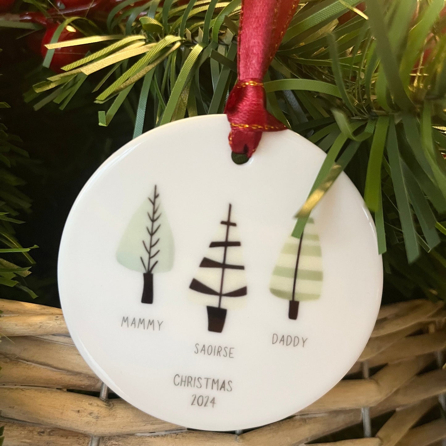 Christmas Tree Family Bauble