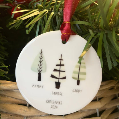 Christmas Tree Family Bauble