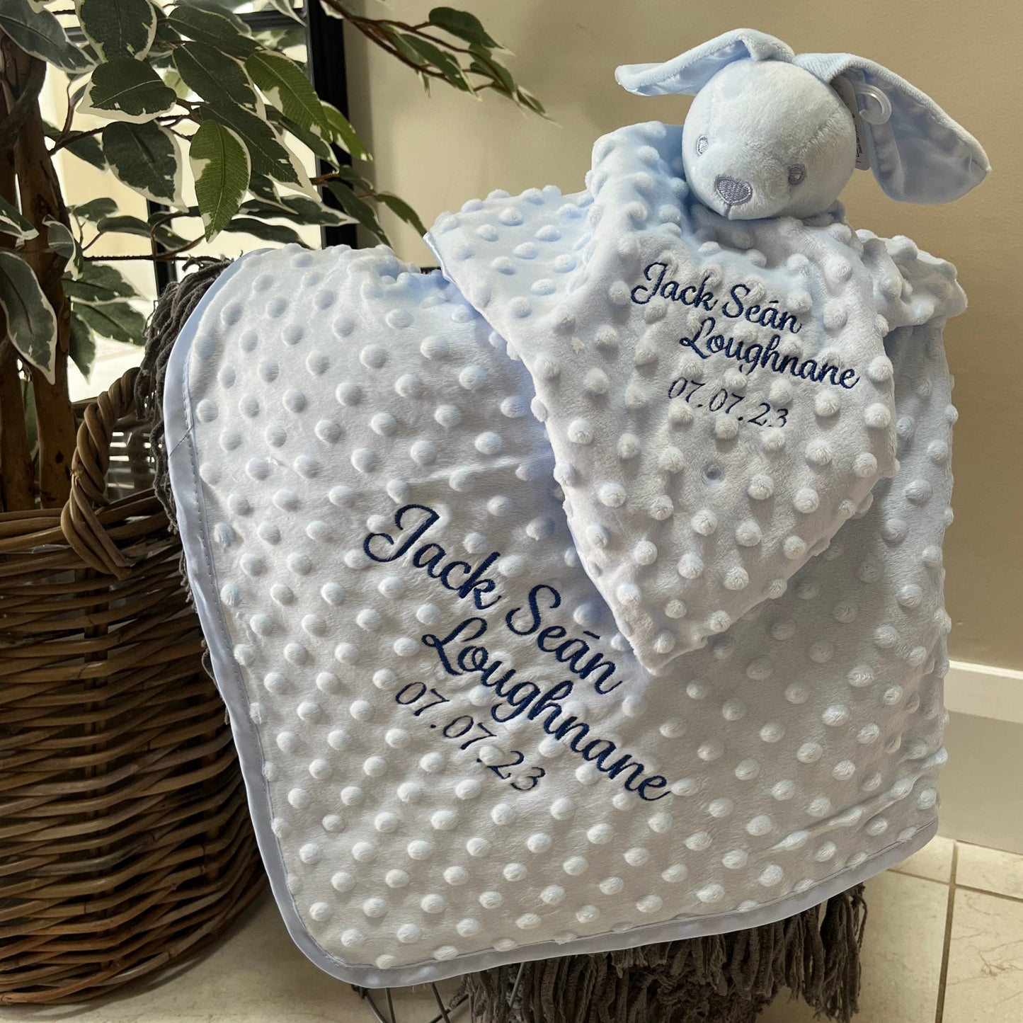 Dimple Baby Blanket Blue