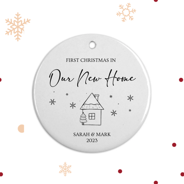 First Christmas in Our New Home Bauble 3