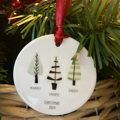 Christmas Tree Family Bauble