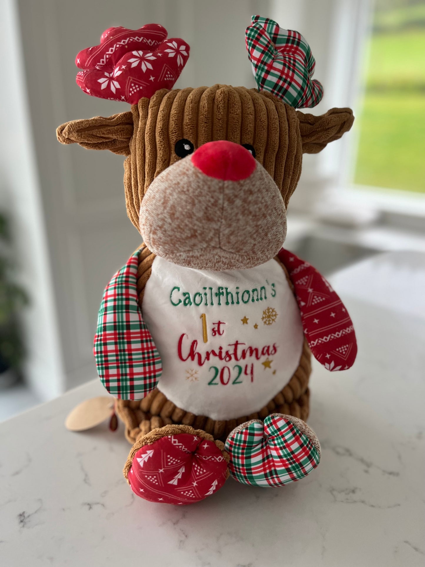 Tartan Reindeer - 1st Christmas
