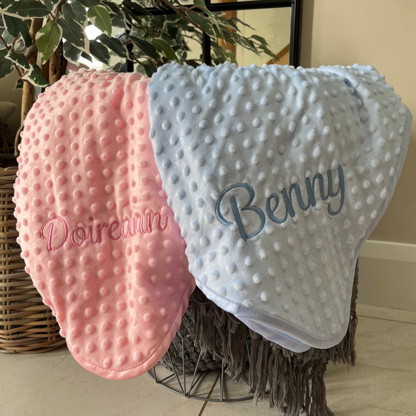 Dimple Baby Blanket Blue