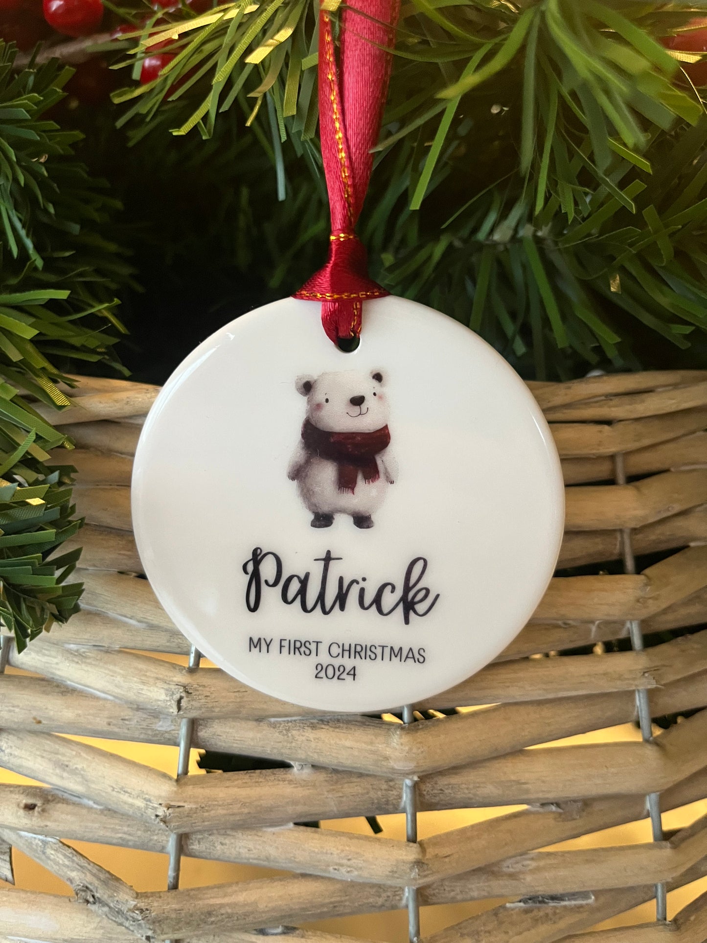 Baby's First Christmas Bauble - Choose Your Image 2