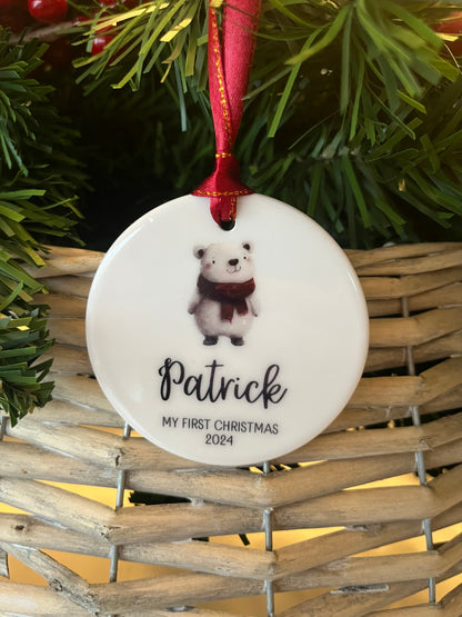 Baby's First Christmas Bauble - Choose Your Image 2