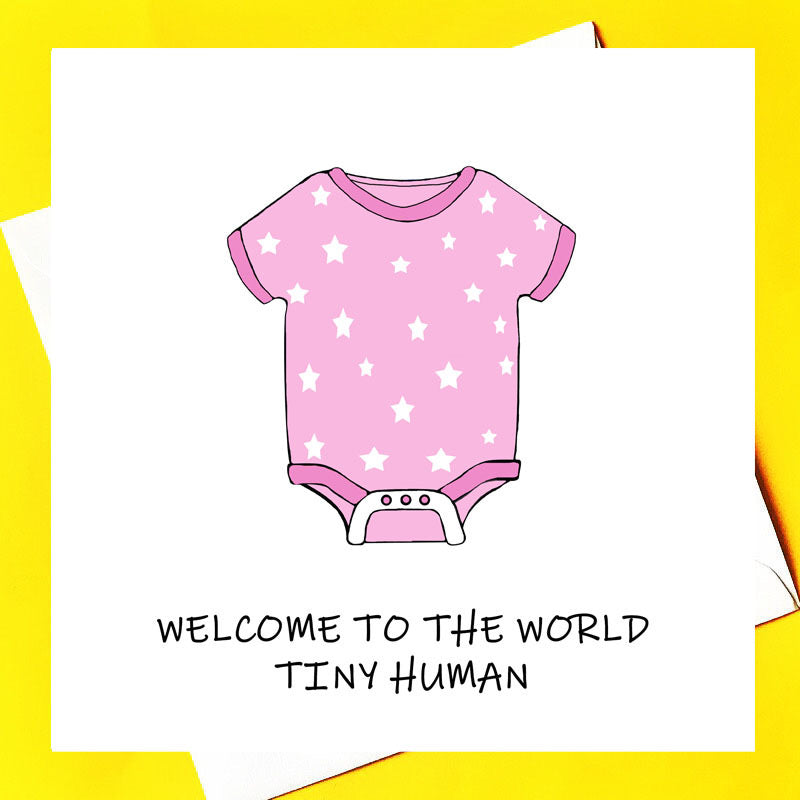 New Baby Card Pink