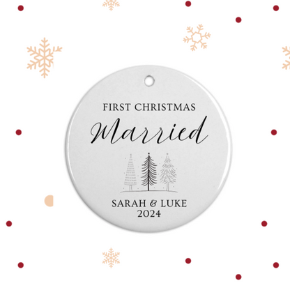 First Christmas Married/Mr & Mrs Bauble 2