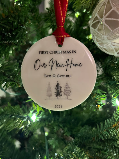 First Christmas in Our New Home Bauble 5