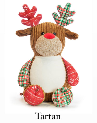 Tartan Reindeer - 1st Christmas
