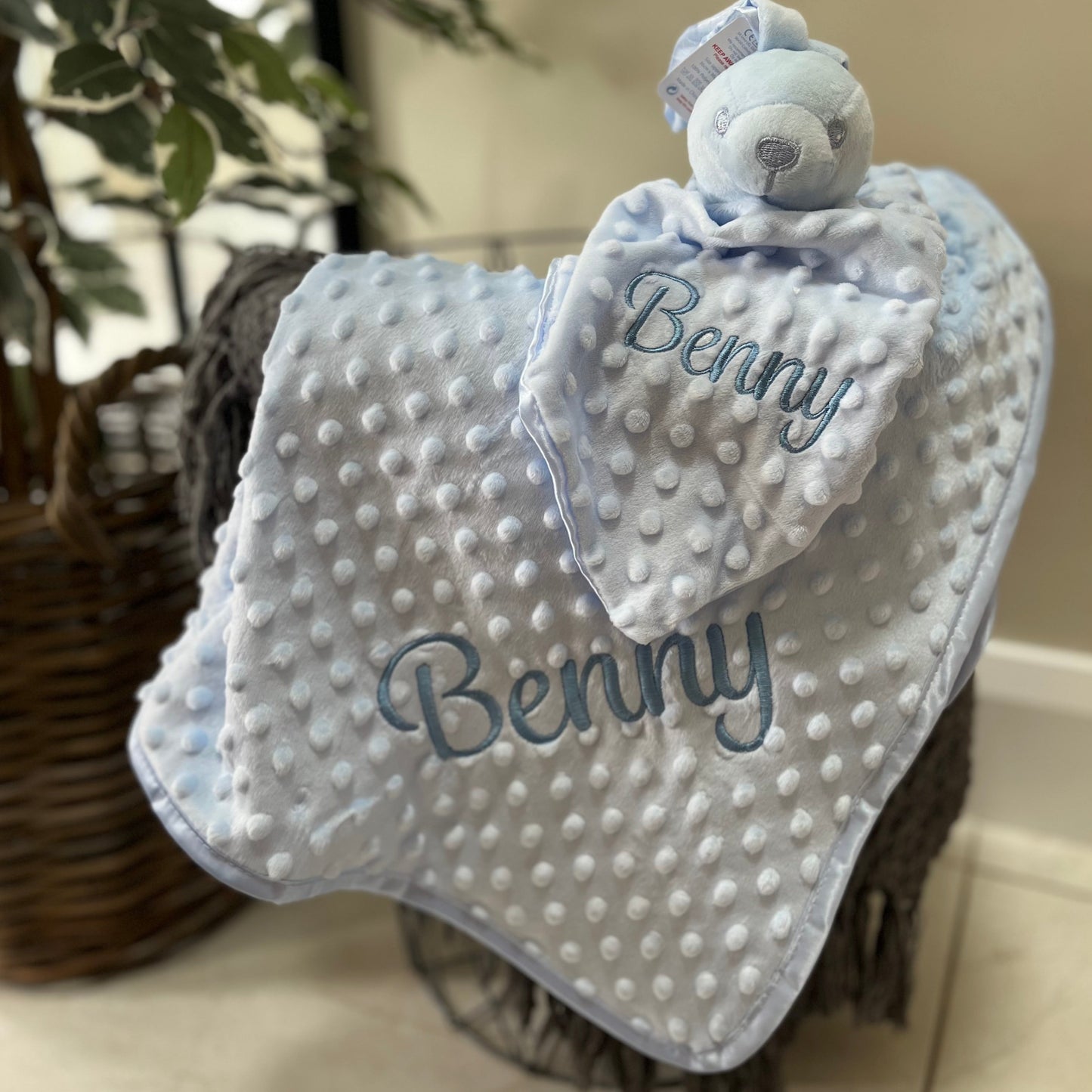 Dimple Baby Blanket Blue