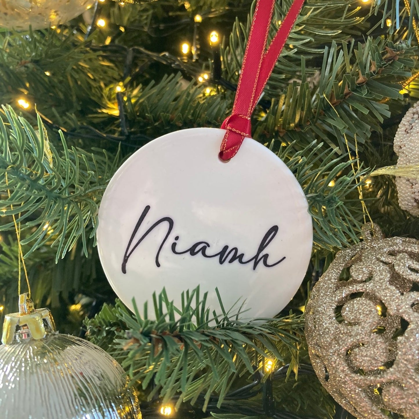 Name Christmas Tree Bauble