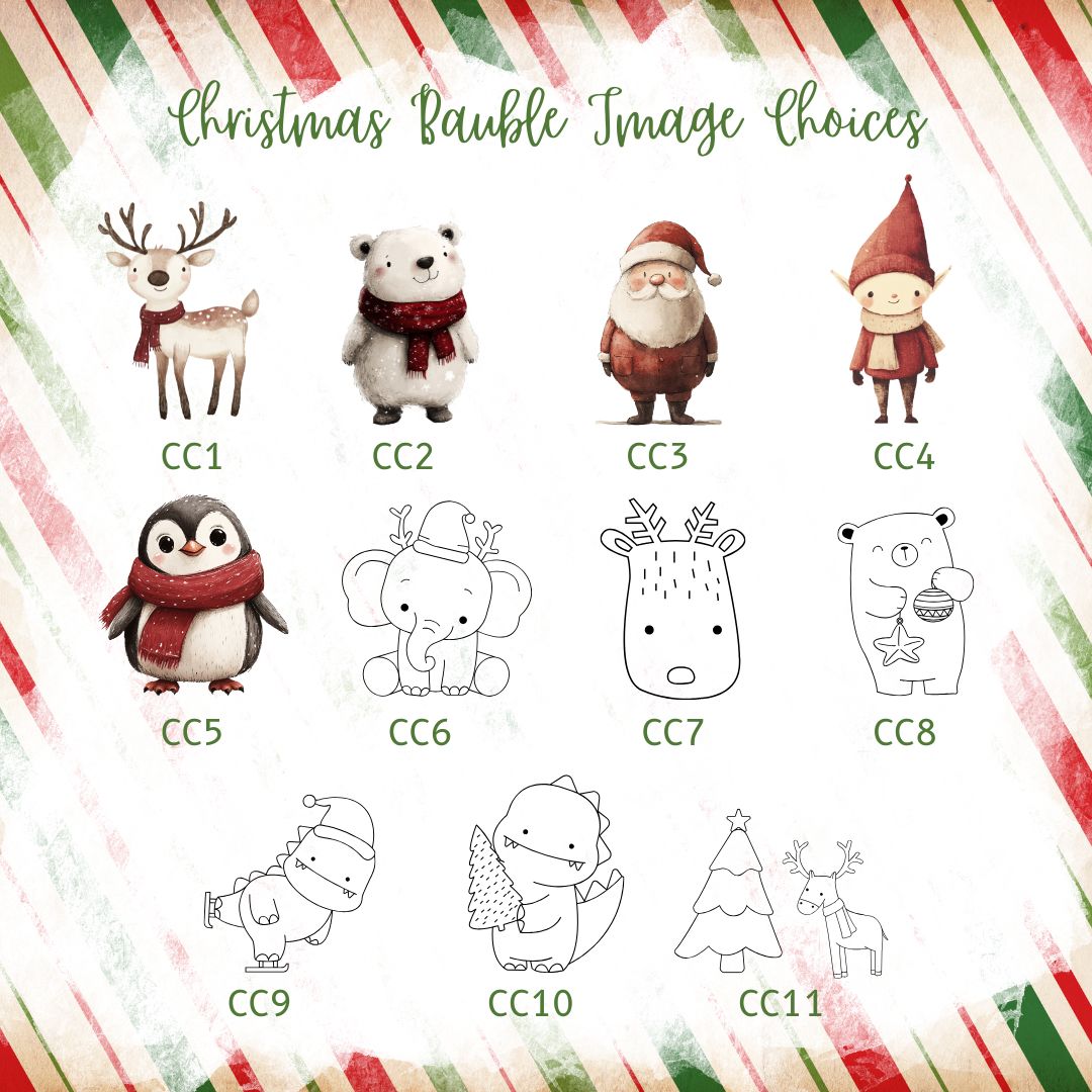 Baby's First Christmas Bauble - Choose Your Image 1
