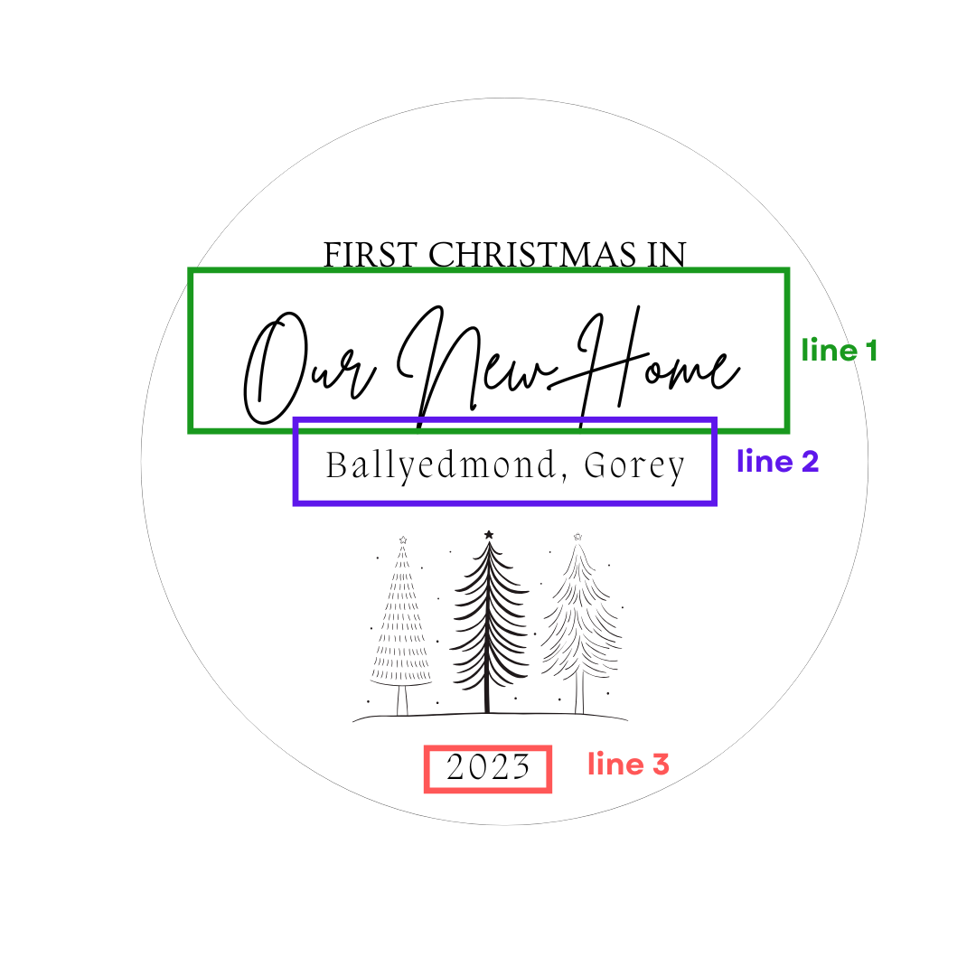 First Christmas in Our New Home Bauble 5