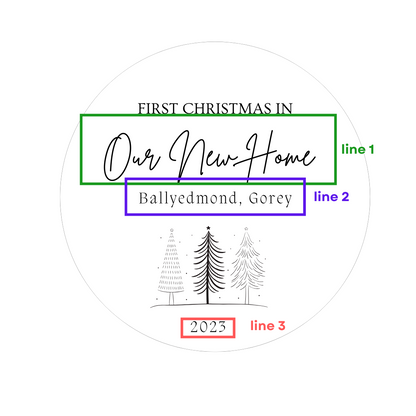 First Christmas in Our New Home Bauble 5