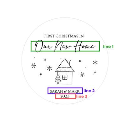 First Christmas in Our New Home Bauble 3